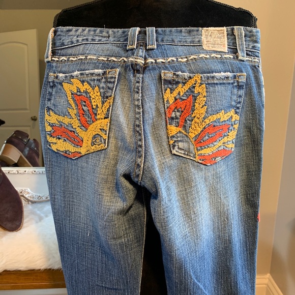 Chip & Pepper Vintage Blazing Saddle Boho Jeans Size 25 - Picture 3 of 7